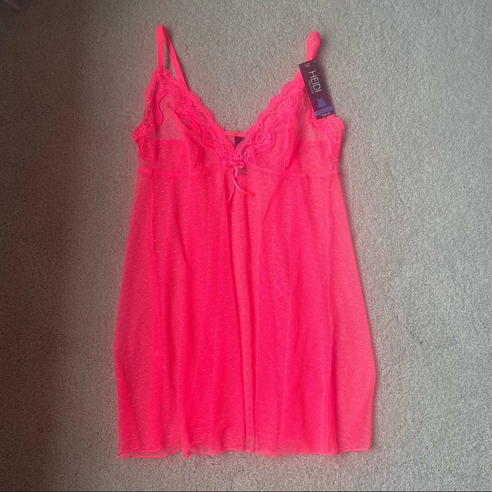 NWT Lace sheer mini dress